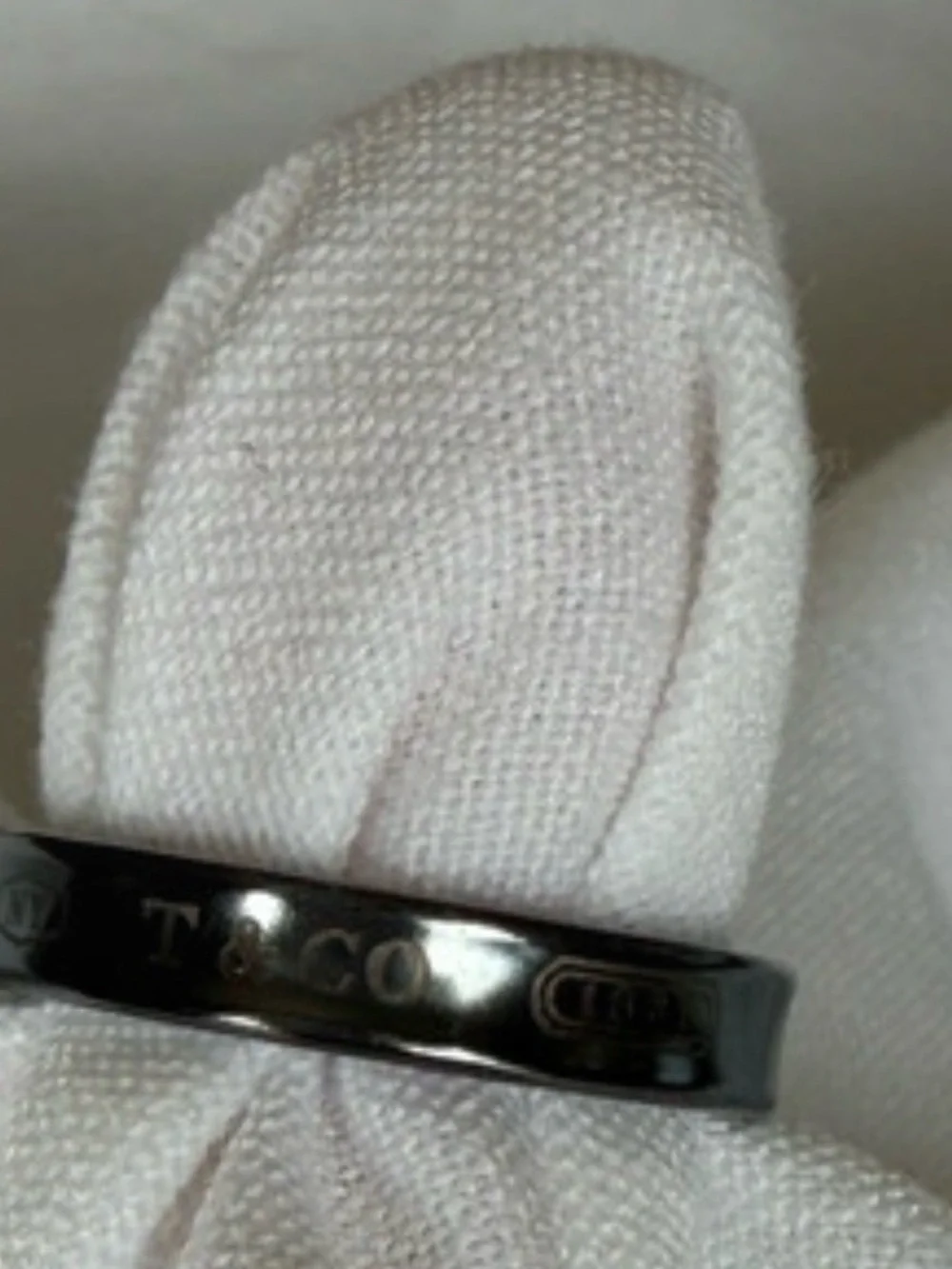 Tiffany & Co. Men's Black Ceramic Band Ring